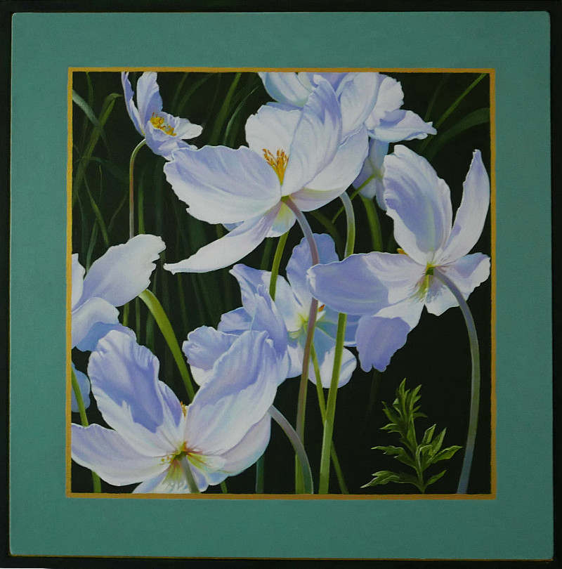 Anemones in Flight - oil on linen